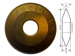 Kółko tnące Kaufmann 22 mm tytanowane TIN mocno utwardzone