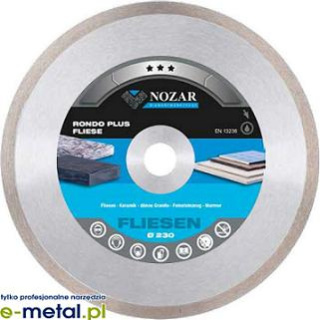 Nozar Tarcza Diamentowa Fliese Rondo Plus 125mm x 22,23mm x 1,6mm x 8,0mm