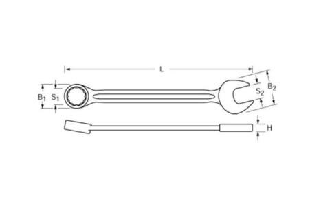 KLUCZ OCZKOWO- PŁASKI Proxxon 11 MM.