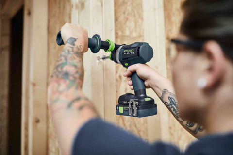 Festool akumulatorowa wiertarko-wkrętarka udarowa QUADRIVE TPC 18/4 5,2/4,0 I-Set/XL-SCA