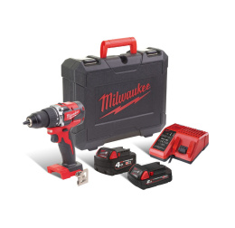 Milwaukee M18 CBLPD-422C wiertarko-wkrętarka udarowa zestaw elektronarzędzi akumulatorowych 10