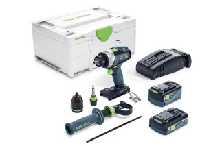 Festool akumulatorowa wiertarko-wkrętarka udarowa QUADRIVE TPC 18/4 5,2/4,0 I-Plus-SCA 576771