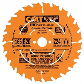 CMT - Piła ITK D=165 F=20 Z=24N K=1,7/1,0