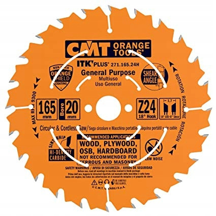 CMT - Piła ITK D=165 F=20 Z=24N K=1,7/1,0