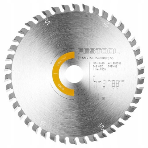 Zestaw: Zagłębiarka TS 55 FEBQ-Plus-FS + dodatkowa tarcza Wood Fine Cut