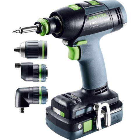 Festool Akumulatorowa wiertarko-wkrętarka T 18 3 HPC 4,0 I-Set