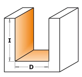 Frez trzpieniowy prosty CMT HM D=16 I=20 L=57,2 S=8