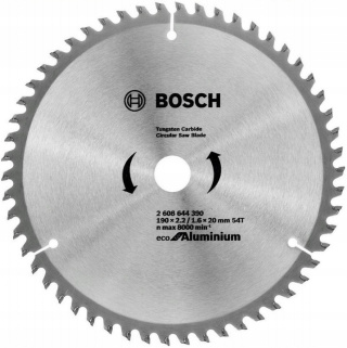 Bosch - Tarcza Pilarska - ECO ALU 190x2,2/1,6x20 54T