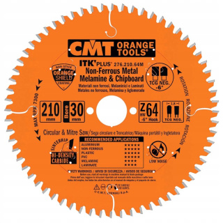 CMT Piła ITK D=210 B=30(25) Z=642/7/42 K=1,8 P=1,2