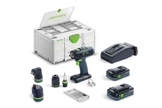 Festool T 18 3 HPC 4,0 I-Set Akumulatorowa wiertarko-wkrętarka + kaseta z bitami 769138