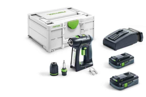 Festool C 18 HPC 4,0 I-Plus akumulatorowa wiertarko-wkrętarka + kaseta z bitami 769138