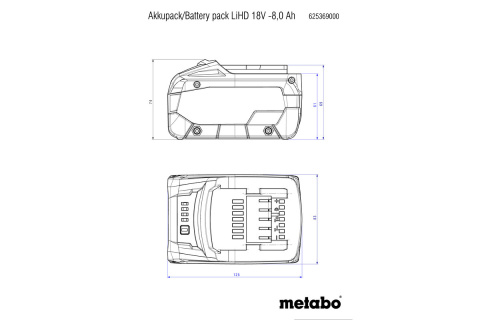 AKUMULATOR LIHD 18 V - 10,0 AH