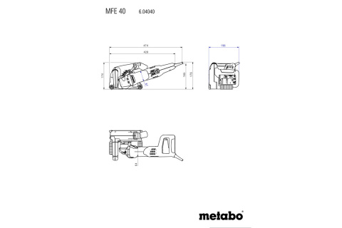 Bruzdownica Metabo MFE 40 1900W w walizce