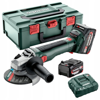 Akumulatorowa szlifierka kątowa Metabo W 18 LT BL 11-125 w walizce metaBOX