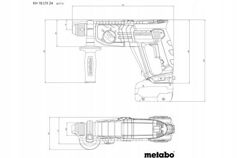 KH 18 LTX 24 METABO MŁOT AKUMULATOROWY