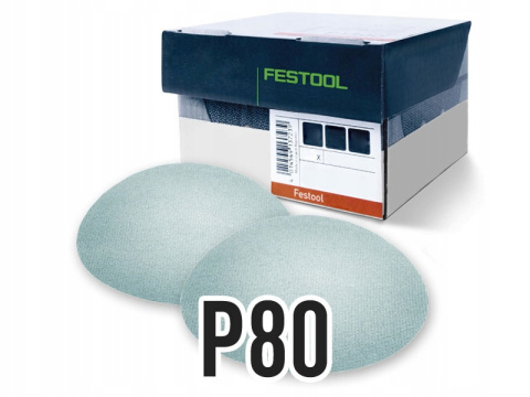 Materiały ścierne z włókniny Festool STF D150 P80 GR NET/50