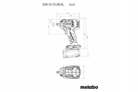 SSW 18 LTX 300 BL METABO AKUMULATOROWY ZAKRĘTAK UDAROWY