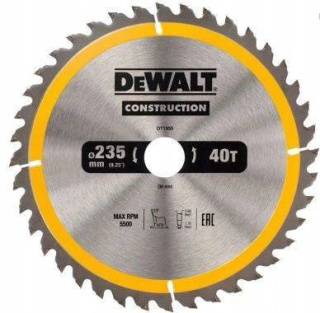 TARCZA DeWalt 235X30MM 40T