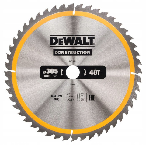 TARCZA do drewna DeWalt 305X30MM 48T TARCZA do drewna DeWalt 305X30MM 48T