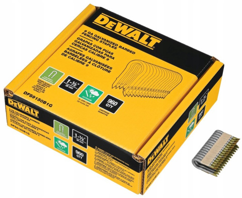 ZSZYWKI SKOBLE DEWALT do zszywacza do ogrodzeń Dewalt DCFS 950 960X40 960 SZTUK DFS9150B1G