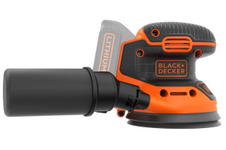 Akumulatorowa szlifierka mimośrodowa 125mm, 18 V, Black Decker [BDCROS18N-XJ]