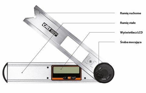 Cyfrowy Kątomierz CMT DAF 001 - 265 mm
