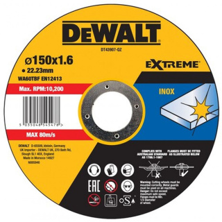 Tarcza DeWalt 150 x 1.6mm Extreme Cutting Inox