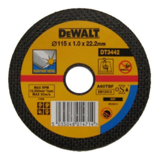 Tarcza DeWalt do cięcia 115 x 1.0mm Extreme