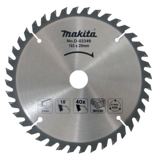 TARCZA TNĄCA ECONOMY MAKITA 165x20MM; 40Z