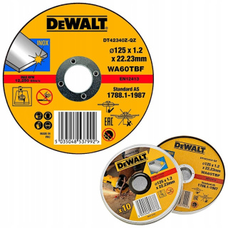 Tarcza do metalu DeWALT DT42340TZ INOX 1,2x125mm 10 sztuk