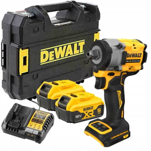 Klucz udarowy DeWalt DCF922P2T 18V 2x5Ah 406Nm 1/2 cala Klucz udarowy DeWalt DCF922P2T 18V 2x5Ah 406Nm 1/2 cala