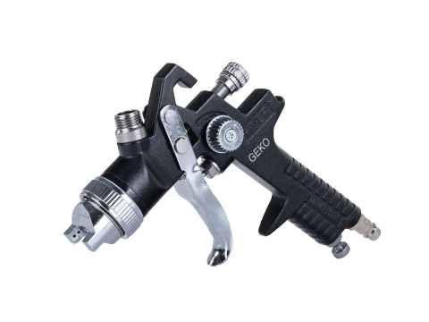 Pistolet lakierniczy GEKO HVLP - 4 dysze ( 1.3-1.4-1.7-2.0) Pistolet lakierniczy GEKO HVLP - 4 dysze ( 1.3-1.4-1.7-2.0)