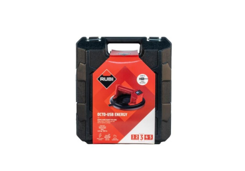 Przyssawka próżniowa do płytek Octo-USB Energy 220mm 140kg RUBI 66967 Przyssawka próżniowa do płytek Octo-USB Energy 220mm 140kg RUBI 66967