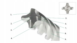 Wiertło udarowe SDS-PLUS, czterospiralne, czteroostrzowe 6x160mm HIKOKI