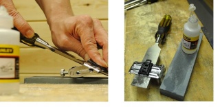 Zestaw STANLEY do ostrzenia- prowadnica, osełka i olej