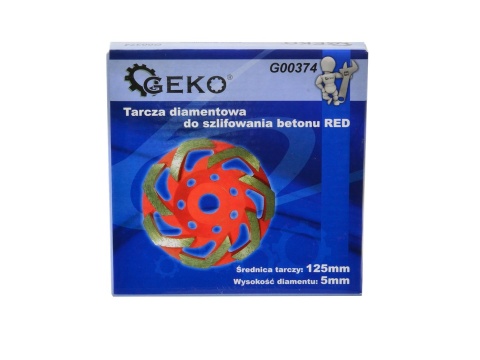 Tarcza diamentowa do szlifowania betonu GEKO RED 125mmx5mm