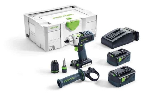 Festool Wiertarko-wkrętarka udarowa aku. PDC 18/4 Li 5,2-Plus