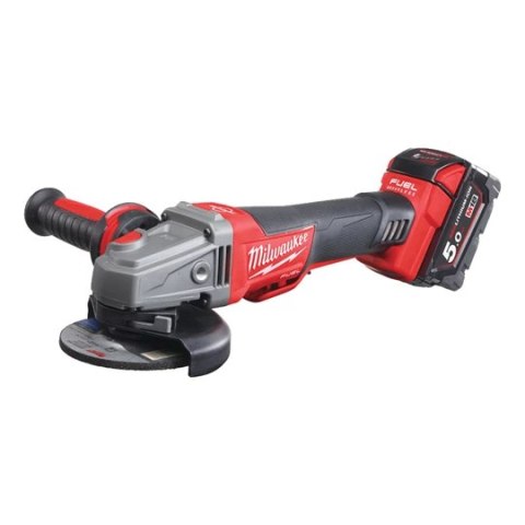 Milwaukee M18 CAG125X-PDB-902X Szlifierka kątowa RapidStop, włącznik łopatkowy