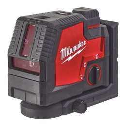 Milwaukee akumulatorowy laser krzyżowy liniowo punktowy L4 CLLP-301C z USB, wiązka zielona